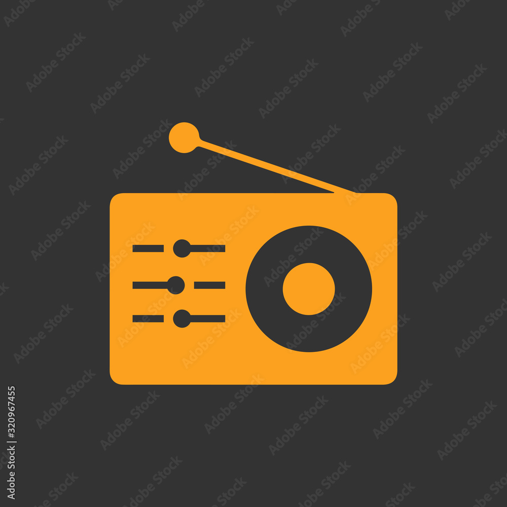 radio logo icon vector illustration design radio logo icon vector illustration design