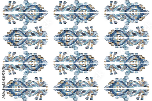 Geometric pattern etnic indian ornamental on color background. Navajo motif texture ornate  design for surface print. Home decor.