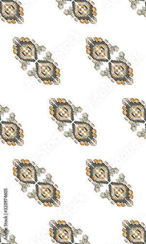 Geometric pattern etnic indian ornamental on color background. Navajo motif texture ornate  design for surface print. Home decor.