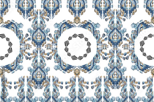Geometric pattern etnic indian ornamental on color background. Navajo motif texture ornate  design for surface print. Home decor.