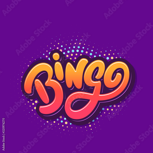 Bingo. Vector card.
