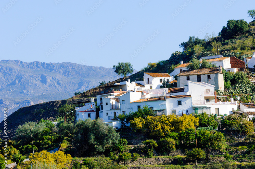 Obraz premium Village of Los Ramirez, Canillas de Aceituno, Andalusia, Spain, Europe