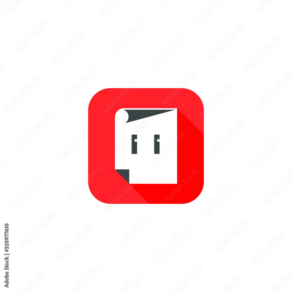 an object or symbol of paper document with curl on the edge an object or symbol of paper document with curl on the edge