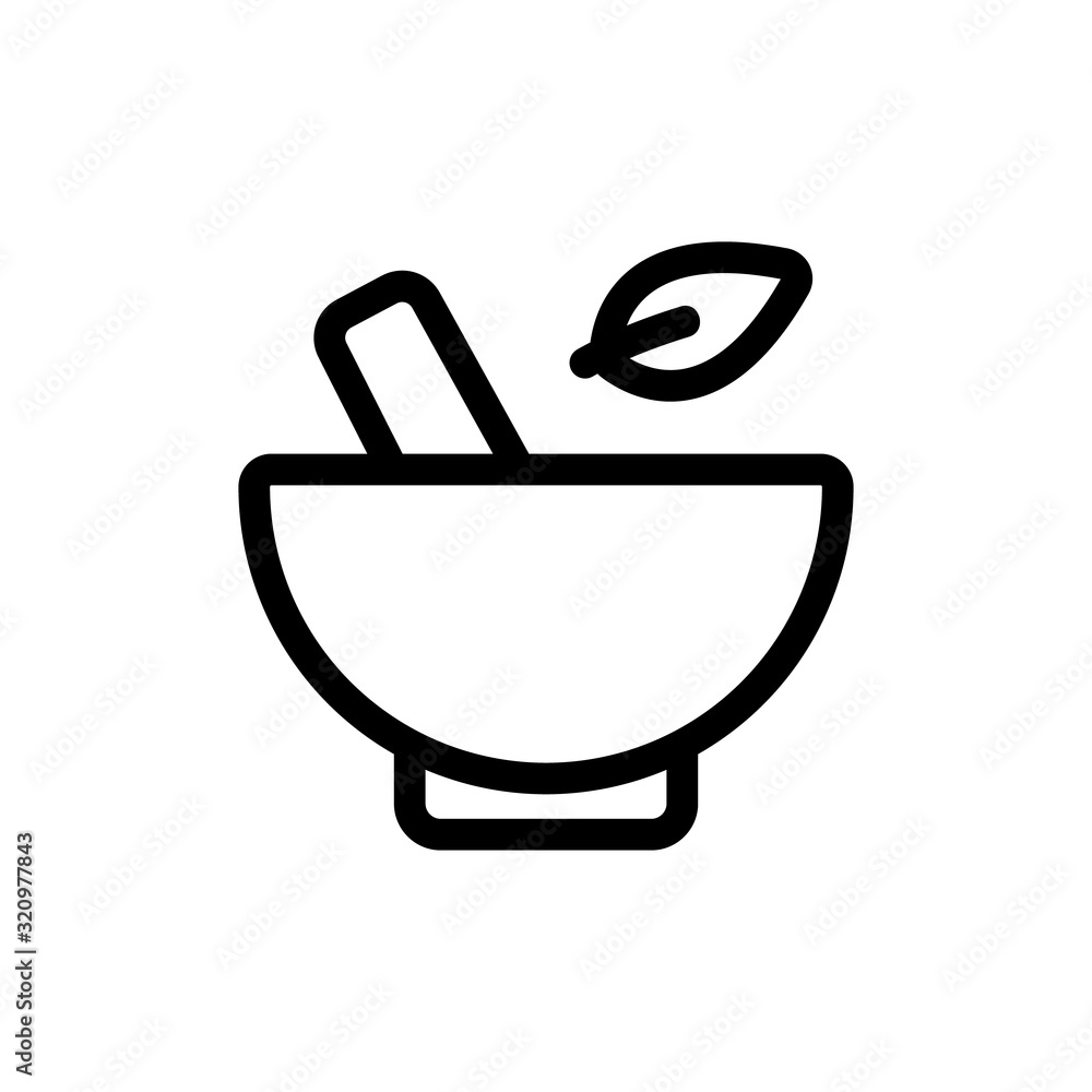 Spice stupa icon vector. Thin line sign. Isolated contour symbol illustration Spice stupa icon vector. Thin line sign. Isolated contour symbol illustration