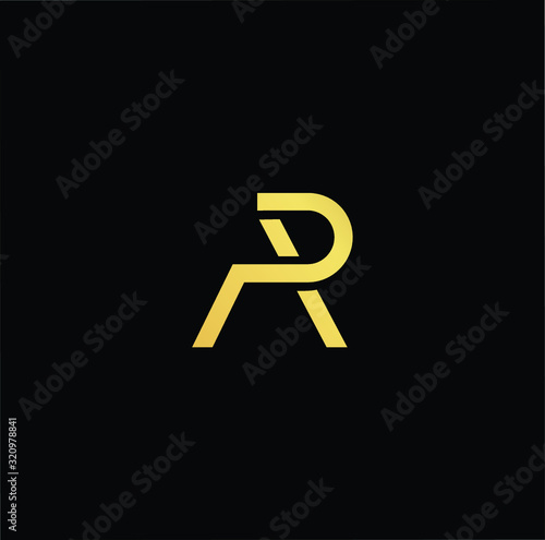 Outstanding professional elegant trendy awesome artistic black and gold color AP PA initial based Alphabet icon logo.