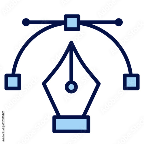 Vector-Zeichenstift, Füller Vector Icon Illustration