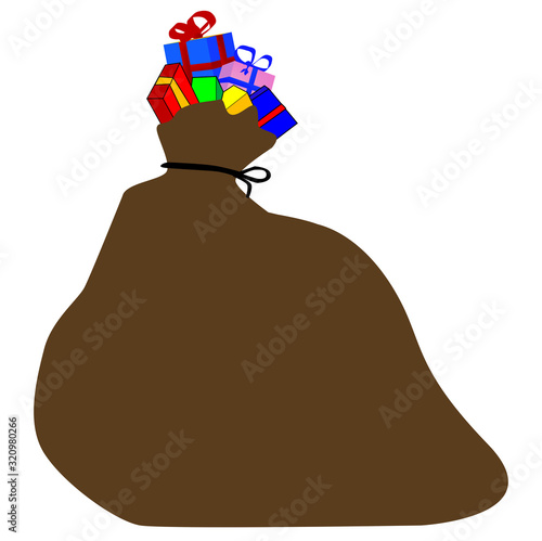 Santa Clause Christmas Sack Of Toys