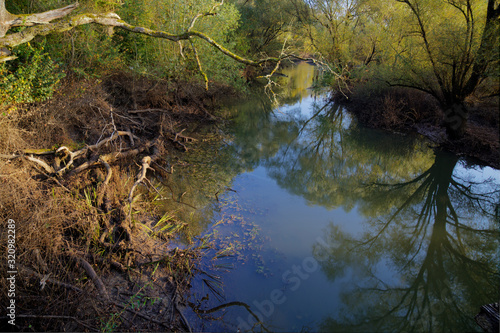 The Odra River in autumn, Croatia