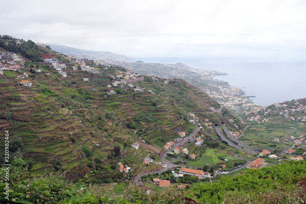 Fototapeta premium View of the valley on the island of Madeira