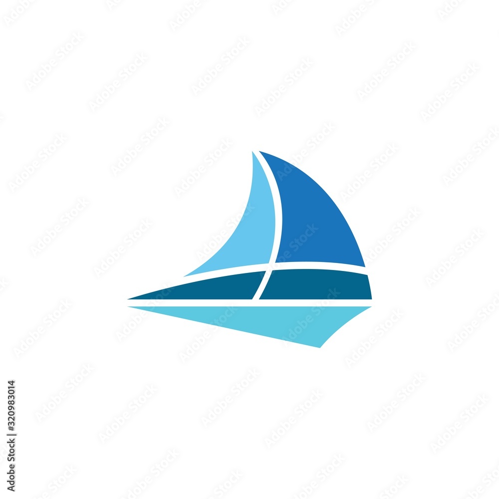 sailing logo vector