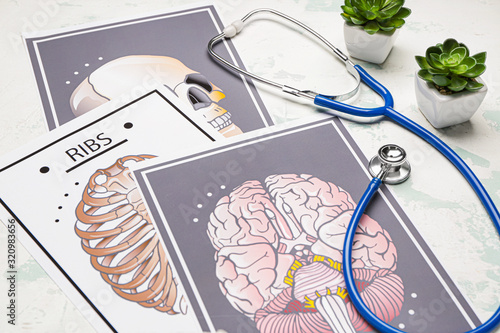 Stethoscope with drawings o...