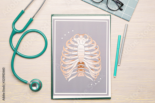 Stethoscope with drawing of...