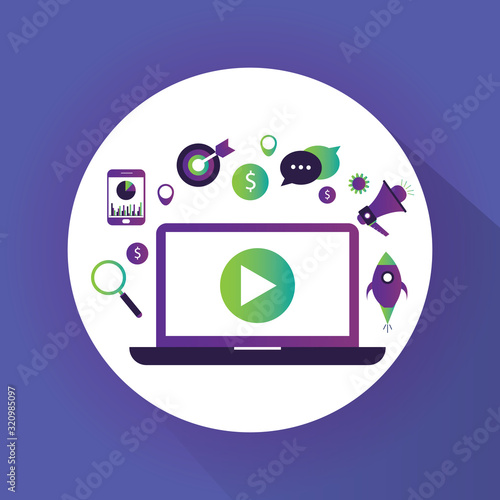 Concept for Digital marketing agency digital media campaign