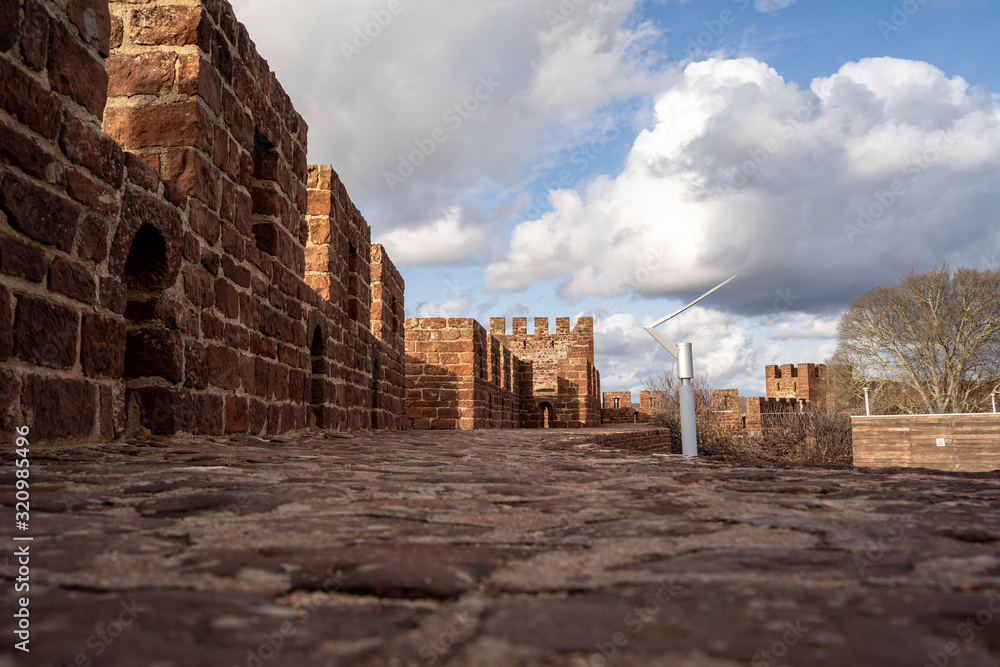 View of the interior of the Silves Castle, from up on the castle walls