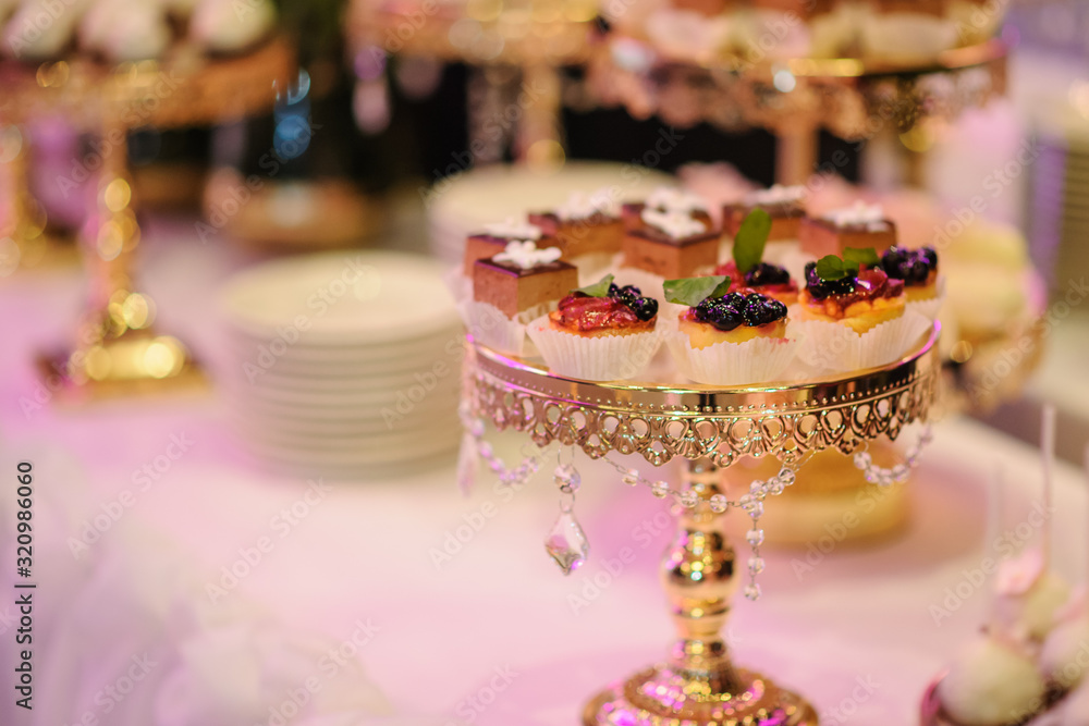 fourchette decorated with different sweets fourchette decorated with different sweets