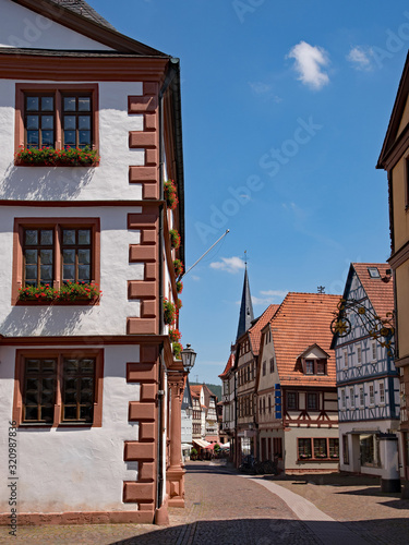 Altstadt von Lohr am Main in Unterfranken, Bayern, Deutschland 