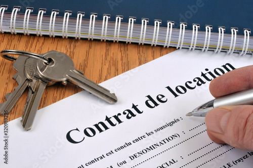 Canvastavla Remplir un contrat de location