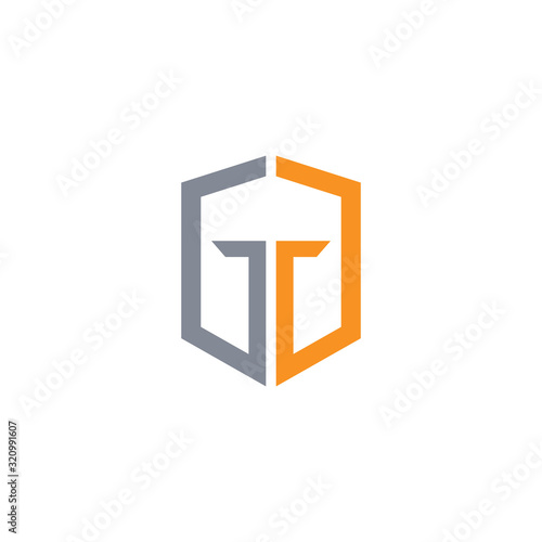 Initial letter gg logo vector design template