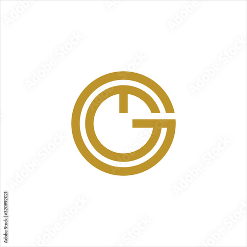 Initial letter gg logo vector templates photo