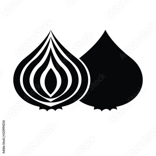 onion icon vector