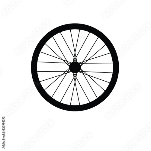 Bike wheel icon vector