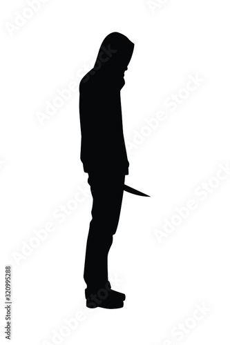 assassin silhouette vector