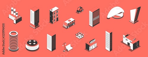 Metropolis Isometric Icon Set