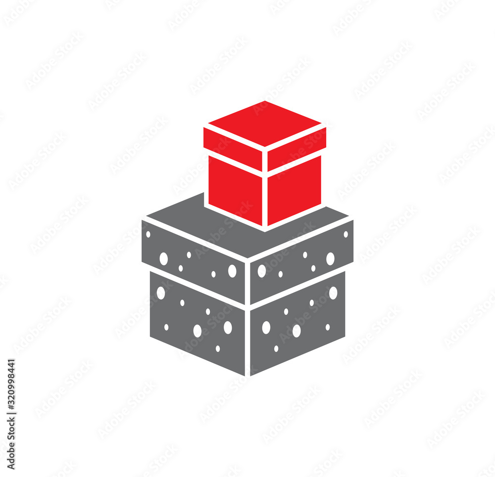 Obraz premium Gift related icon on background for graphic and web design. Creative illustration concept symbol for web or mobile app