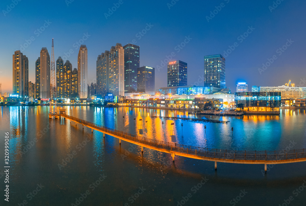 Fototapeta premium Night view of Quanzhou City, Fujian Province, China