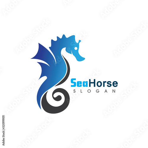 Sea Horse icon logo and symbol creative vector illustration