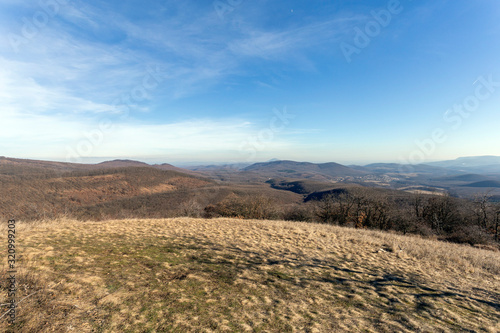 Borzsony mountain peaks view from the Nagy-Sas-hegy