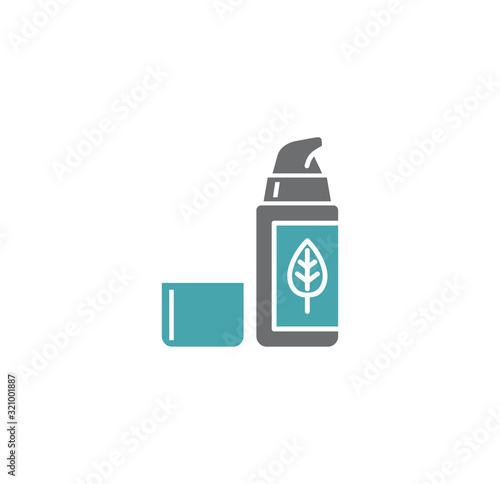 Natural cosmetics related icon on background for graphic and web design. Creative illustration concept symbol for web or mobile app