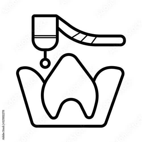 Dental icon vector illustration photo photo