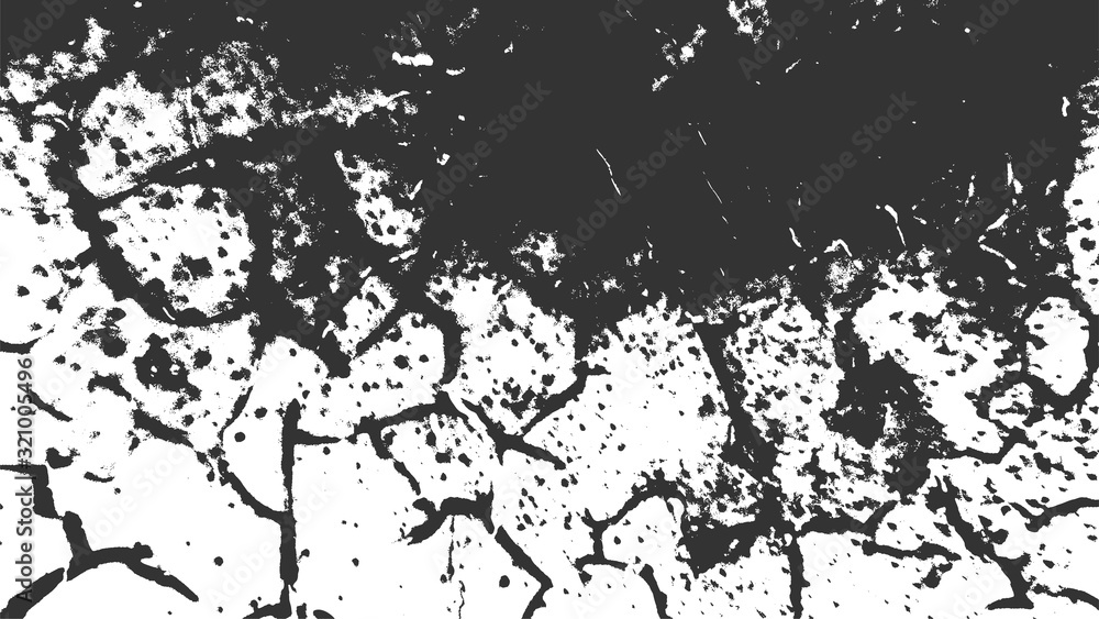 Crack Vector Texture. Grunge Crack Background. Old Paint Backdrop