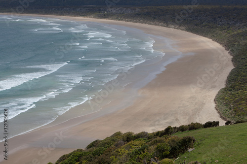 Florence Beach Catlins New Zealand. Coast and waves. Beach