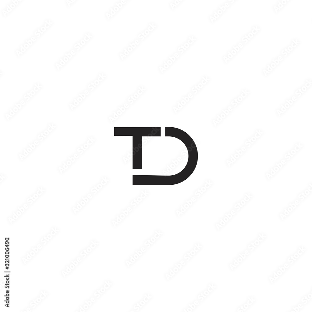 TD T D logo initial letter design template TD T D logo initial letter design template