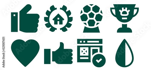 Modern Simple Set of vote Vector filled Icons