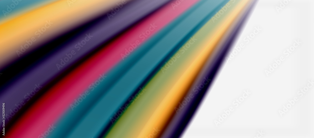 Wave lines abstract background, smooth silk design with rainbow style colors. Liquid fluid color waves. Vector Illustration Wave lines abstract background, smooth silk design with rainbow style colors. Liquid fluid color waves. Vector Illustration