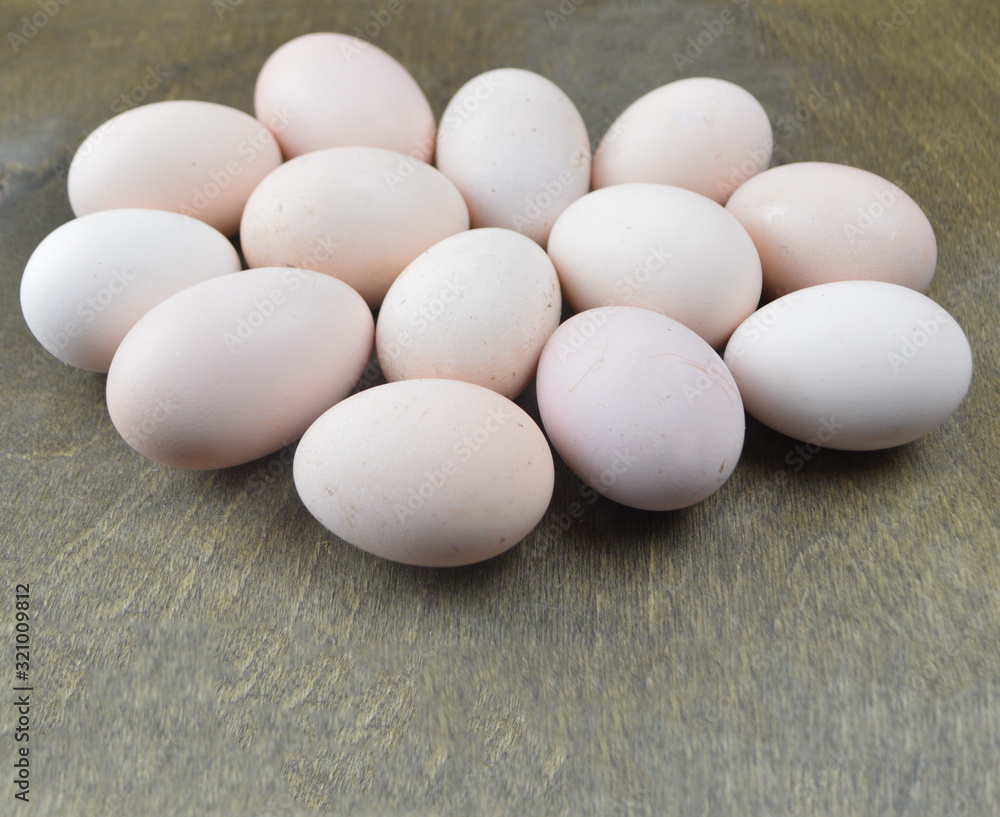 delicious home-made eggs lie on the table delicious home-made eggs lie on the table