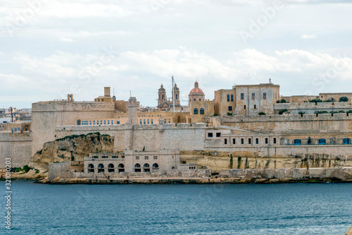 Fort Saint Elmo, star fort in Valletta, Malta stands on the seaward shore of the Sciberras Peninsula © nomadkate