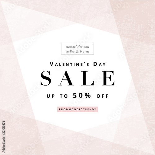 chic valentine's day banner template for social media or stationery design