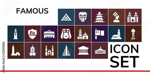 famous icon set
