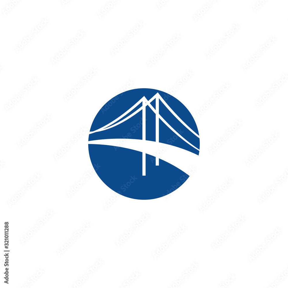 Bridge Logo Template vector icon Bridge Logo Template vector icon