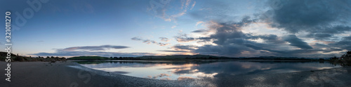 Sunset at beach and coast