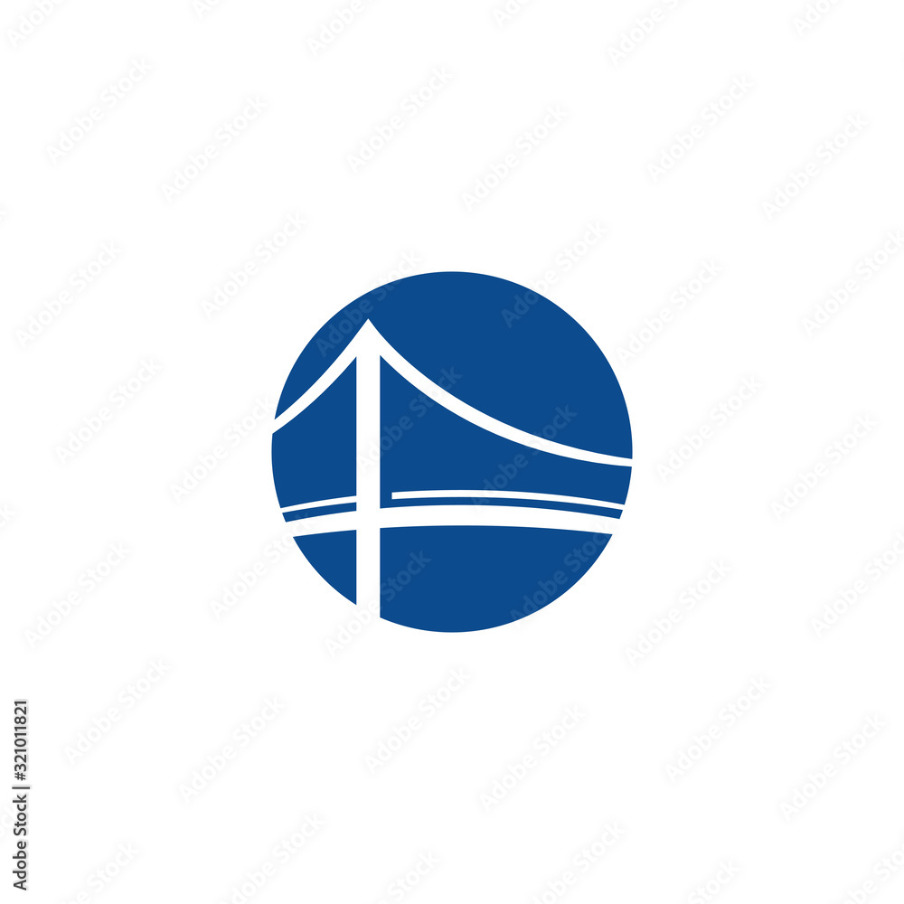 Bridge Logo Template vector icon Bridge Logo Template vector icon