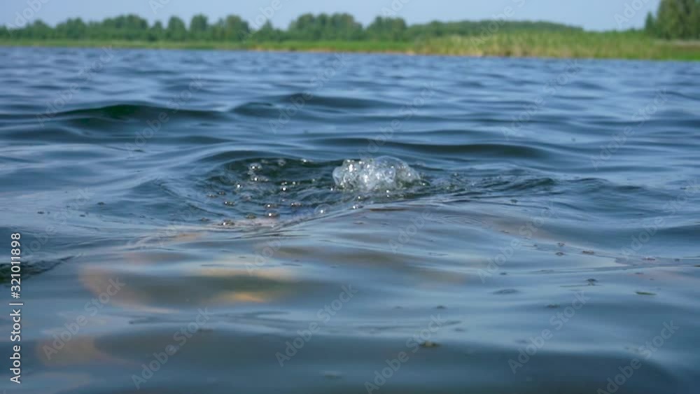 Drowned man. The man hid under the water. Drowned man. The man hid under the water.