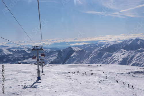 Gudauri, Gruzja, ośrodek narciarski photo