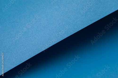blue colored papers with shadow