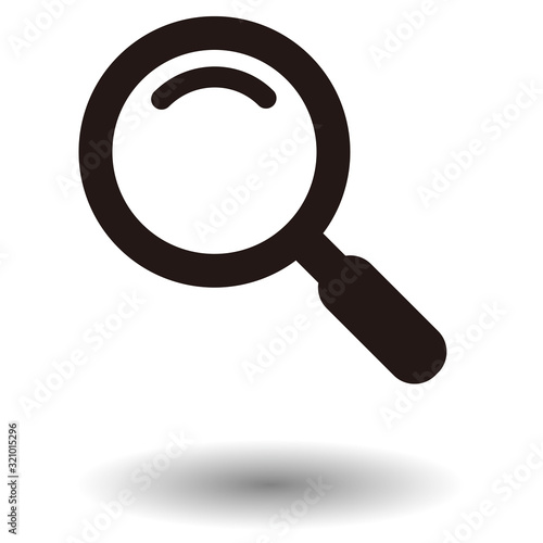 glass icon illustration inspect vector
