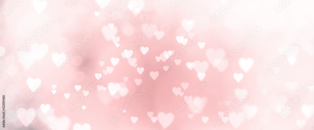 Abstract pastel background with many hearts - concept Mother's Day, Valentine's Day, Birthday - spring colors